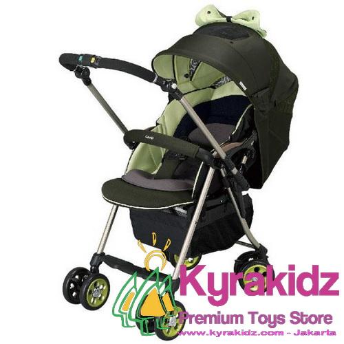 combi stroller green