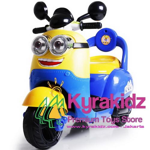 Mainan Motor  Aki  Minion Kyrakidz